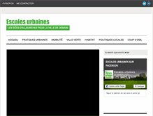Tablet Screenshot of escalesurbaines.com